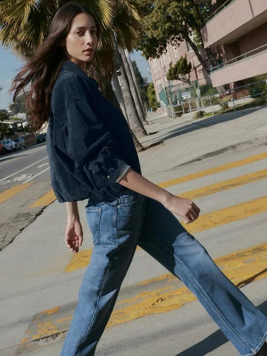 ZARA 100% LEATHER BOMBER JACKET - Picture 3 of 11